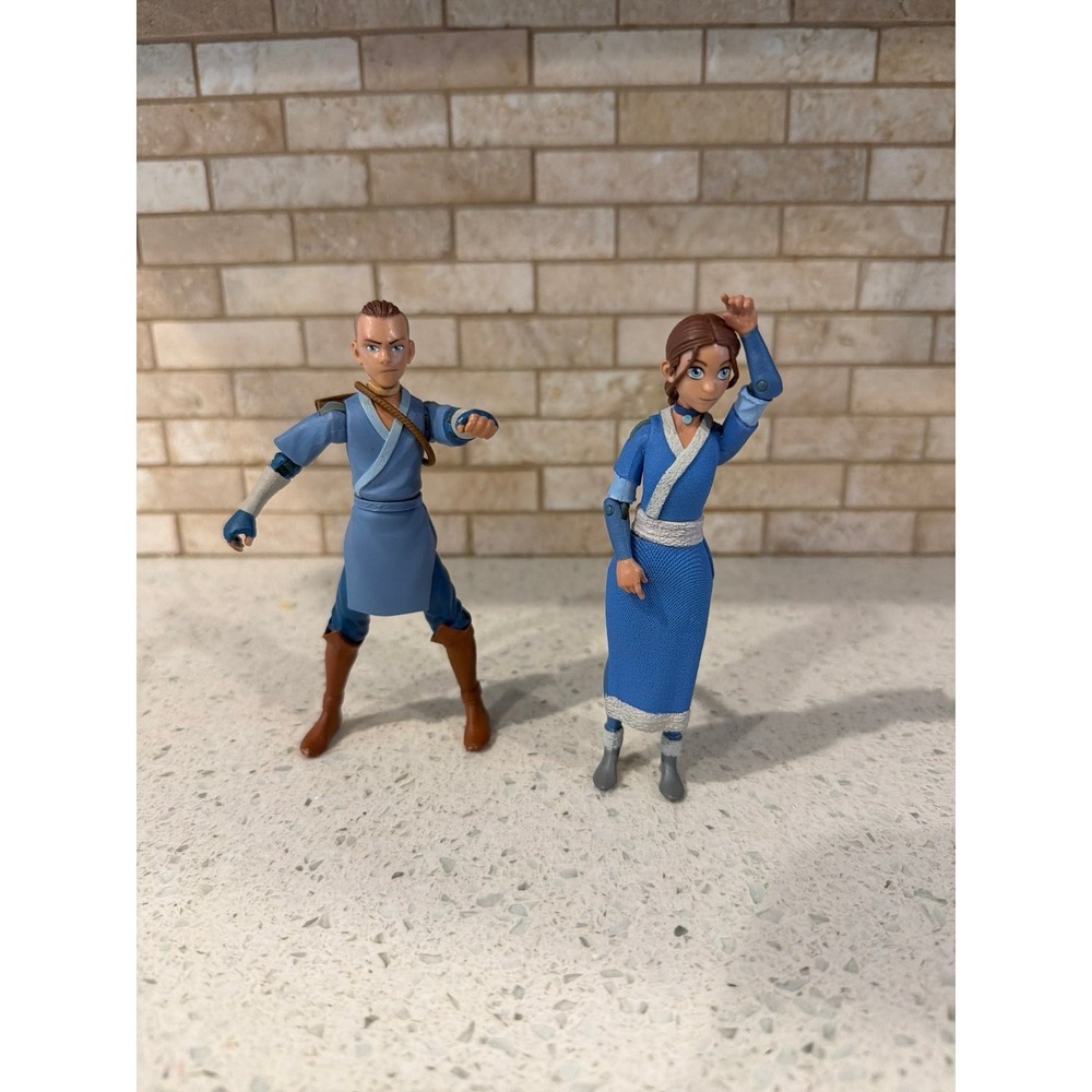 Avatar Last Airbender Katara Sokka Action Figures 5 Inches Lot Viacom
